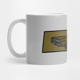 muscle cars vintage retro illustration Mug